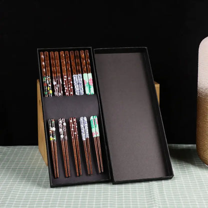 Japanese Style Heat Transfer Color Tortoise Shell Chopsticks