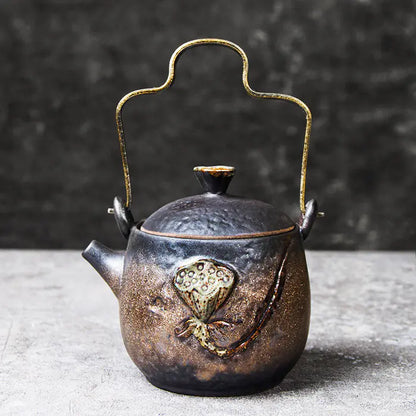 Japanese Style Retro Handmade Ceramic Teapot